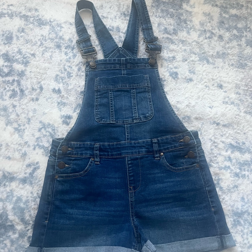 Denim Overalls with Adjustable Straps